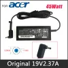 Adaptateur Original 45W Adaptateur Adaptateur Charger pour ordinateur portable pour Acer Chromebook CB3532 CB3431 CB3131 A13045N2A N15Q9 C731 C738T Cordon d'alimentation Corde d'alimentation