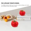 Dekorative Blumen 6pcs Realistische Tomatenmodell künstlich simuliertes Gemüse präsentieren Requisiten