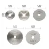 22-60 mm HSS Mini Saw Blades Blade avec 3,2 mm / 6 mm Mandrel Power Tool accessoires de scie circulaire Cutter en bois