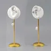 Durable Earring Display Stands Human Ear Model Stud Holder Soft Silicone Round Base Birthday Mannequin Stand Earrings Organizer
