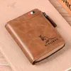 Binli kangaroo 2003 zero wallet multi card position card bag anti-theft brush Wallet