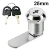 16/20/25/30mm Cam Lock Door Cabinet Mailbox Security Lock Drawer Cupboard Locker With 2 Keys Furniture Hardware