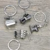 Barista Coffee Tamper Keychain Coffee Machine Handle Moka Pitcher Keyring Portable Coffeeware Espresso Accessories Gift