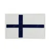 Finlândia Flag bordado Patch PVC Borracha nacional Fin Suomi Patches Patches Tactical Militar