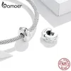 BAMOER STOPPER CHARM 925 Sterling Silver Gear Bead Fit Original Brand Diy Bracelet Jewelry Accessories Scc1780