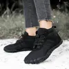 Fitnessschuhe Unisex Casual Verdickung nicht rutscher Knöchelschnee Stiefel wasserdichte Trekking-Turnschuhe für den Herbst Winter leicht