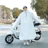 Irlandesi per biciclette elettriche lunghe pioggia poncho donne full body impermeabile giacche per adulti leggero con cappuccio con tasca