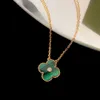 Van Luxury Four Leaf Grass 925 Collier 18K électroplaté Femles Ins Colorfast Qixi 520 Gift Valentin en ligne