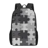 Bolsas escolares Personalidade colorida Arte Puzzle Impressão infantil Backpack infantil para meninos Livro de estudantes Casual