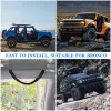 4 Pack Roll Bar Grab Handtag kompatibel med Ford Bronco 2021 2022 2023 2/4 Dörr Paracord Grip Interiörstillbehör