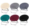 Jacquard Fabric Round Saucer Chair Cover 6 Colors Washable s Seat Moon Slipcovers Stretch Universal 2203023079050