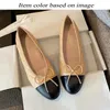 2024 Fashion Women Designer Loafers Chanells Shoes Top Quality Low Heels Lady Flat Dress Shoe Ladies Luxury ballerina Wedding Chanellsandals Slippers Size 35-42