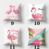Taie d'oreiller tropical Flamingo 45cmx45cm couvercle d'oreiller canapé carré coussin créatif