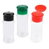 Lagerflaschen 100 ml Plastikgewürz Salz Pfeffer Shakers Gewürze Jar BBQ Gewürzes Essig Abfüllküche Tool 3 Farben