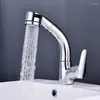 Robinets de lavabo de salle de bain Bakala Bakala Multi-fonction mélangeur Tire-Out Pulporpor Faucet Tap à 360 degrés Basin pivotant WHDY01