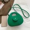 Andra väskor Cross Body Crocodile Mönster Felt handväska Liten lätt crossbody väska Kvinnor Simple Top Hande Purse