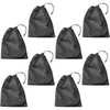 Laundry Bags 8 Pcs Mesh For Travel Stuff Sack Storage Net Sports Fitness Polyester Drawstring