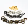 100sets 12mm Brass Eyelets with Washers 1000# Leather Craft Repair Grommets Round Eye Rings for Shoes Bag Clothing Belt Hat