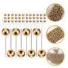 Push Head Map Tacks Thumb Sewing Decorative Round Marking Wall Pin Straight Pearl Board Colorful Beads Flag Pearlized Flags