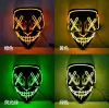 Halloween Mask LED Masque Cosplay Masquerade Party Ball Masks Light Glow in the Dark Hanted House Decoration Horror Masks Props Fy9210 0409