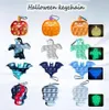 Halloween Dekompression Spielzeug Sinnes Weihnachtsfledermaus -Kürbis -Fledermaus -Ghost Luminous Keychain Zappet Toys Push Bubble Anti Stress Kinder ADU2418137