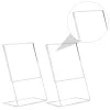 2 PCS Afficher le support en acrylique de support de support de support Tableau de la table de table