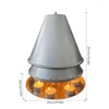 Titulares de velas Tealight Holder Double Wellow Tea Light Heater Space para 10 Treinights Frewove Bule mais quente