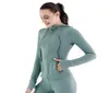 Yoga Outfits Giacca dello stesso stile Giacche da corsa femminile da donna Autumn/Inverno con cappuccio con cappuccio lungo Skinight Fitness Suit 5891615