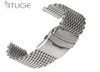 18202224mm Steel Dive Mesh for Milanese Watch Bracelet Strap Band Weaving Double Snap Strap 2205077950464