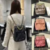 24C Women Designer 19 Series Black Backpack Bag Metal Handle Soft Leather Matelasse Chain Justerbar axelband Handväska 240315