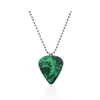 Eddie guitar pick necklace, heart-shaped ruby pendant, 2024 new all-match style couple necklace yq2404092