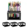 4 Pack Plastic Desk Stand Organisateur de stockage Organisateur de crayons de couleur pour stylos, pinceaux, crayons de couleur