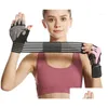 Wrist Support Breathable Protectors Fitness Gloves Pressure Cycling Half Finger Glove Weight Lifting Dumbbell Protection Hand Drop Del Dhfsj