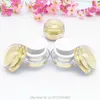 Bouteilles de rangement 5g 5 ml Jar rond acrylique Boîte de crème pour les yeux est petite bouteille cristalline or et argent 50pcs / lot