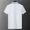 클래식 한 남자 폴로 셔츠 여름 캐주얼 폴로 패션 자수 인쇄 폴로 셔츠 고품질 짧은 슬리브 티셔츠 90138