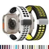 Bande de pliage magnétique pour Apple Watch 8 7 6 SE 5 4 3 2 1 STRAP SPORT DE SILICON
