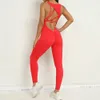 Fashion sexy holle scrunch apen dames gym sport jumpsuit verhoogt kont wit zwart vrouwelijk yoga fitness overalls zomer outfits 240409
