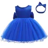 Baby Christmas Costume Christening Princess Dress For Girls Wedding Kids Infant 1st Birthday Party born Clothes 240407