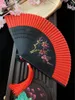 Figurine decorative da donna da donna fan da ballo classica fan di bambù Lady Silk Abanicos Para Boda Abanico de Mano Chinese Little Wedding
