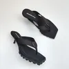 Med låddesigner sandaler toppkvalitet klädskor lyxiga tofflor kvinnor 5,5 cm häl set med diamanter bowknot fest mjuk rum plattform slip-on size 35-39 formell