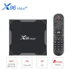 Box X96Max Plus Android 9.0 TV Box Amlogic S905x3 Quad Core 4GB 64GB 8K YouTube WiFi 2.4/5Gセットトップボックス用スマートメディアプレーヤー