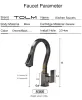 Tolm Black Pull Out Sink Kitchen Tap Sink Faucet Kitchen Faucetsキッチン蛇口