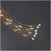 Hair Clips Barrettes Antiquity Pearl Stick Imitation Jade Flower Hairpin Classical And Feminine Design Suitable For Ancient Costume Po Dhksm