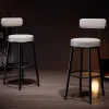 Taburetes de bar biblioteca de café acento acento moderno nórdico relajante silla diseñadora estética sillas para comedores muebles de cocina