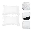 Pillow 1 Pair Of Ruffled Cases Bedding Covers Bedroom Cotton