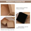 24pcs Kraft Jewelry Box Hights Cardboard Joxes for Ring Necklace Enclace Womens Gifts with Sponge Inside 240327
