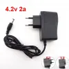 AC 100-240V Power Supply Adapter DC 8.4V 12.6V 16.8V 1A 1000MA 4.2V 2A 5.5*2.5mm for 18650 Lithium Battery Charger