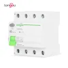 RCD RCCB Typ B Jordläckage Återstående strömbrytare EVSE 2P 4P AC 40A 63A 30MA 100MA 300MA 10KA DIN RAIL 230V TONGOU