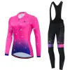 Miloto Autumn Frühling langhärme Frauen Fahrradkleidung MTB Pro Team Jersey Bike Reitset Atmungsaktives Fahrrad Ladies Sportswear