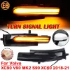 LED Dynamic Turn Signal Light For Volvo XC90 XC60 V90 S90 2017 2018 2019 2020 2021 Side Mirror Sequential Blinker Indicator Lamp